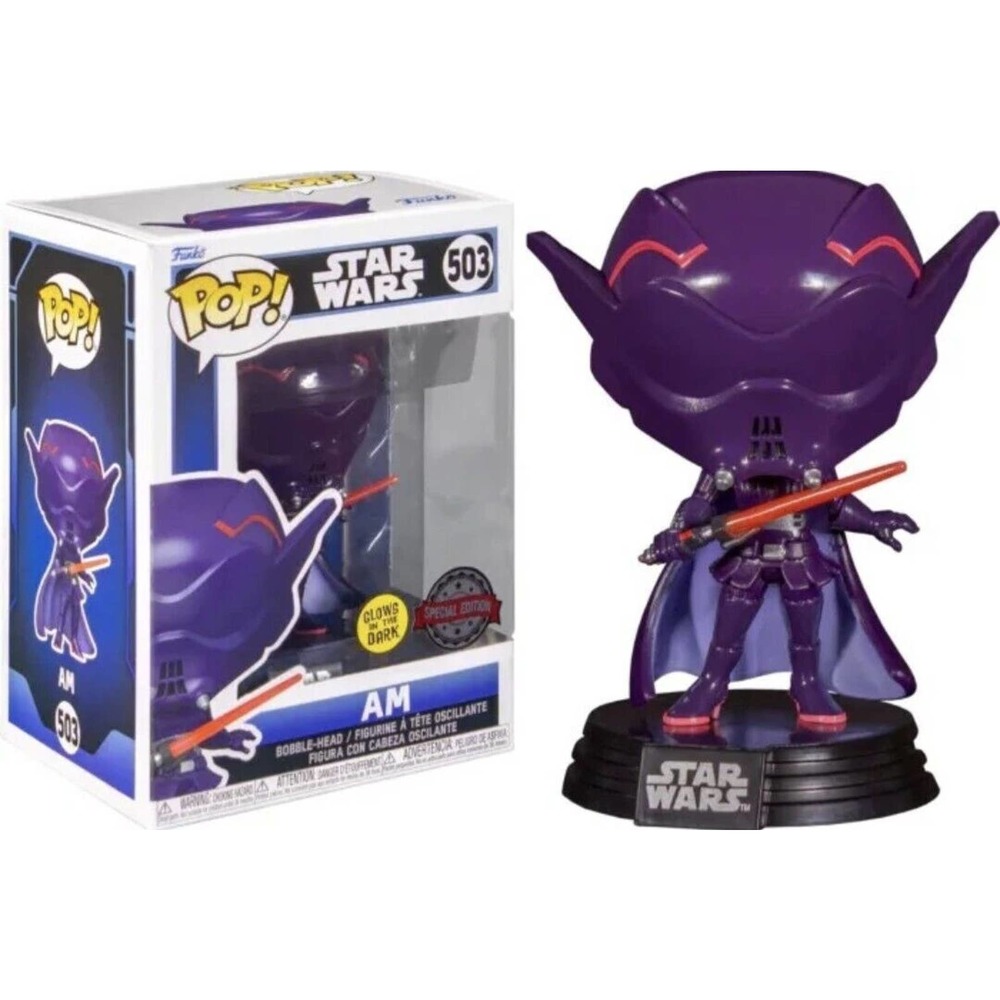 Funko Pop! Star Wars AM Glows in Dark #503 NEW, bobble-head